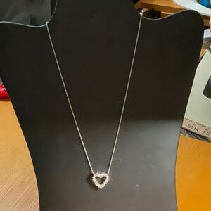 Elegant Silver Heart Pendant Necklace